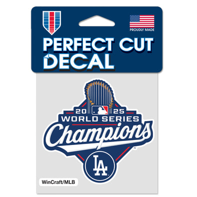 2025 World Series Champions 4" x 4" Perfect Cut Decal