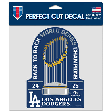 2025 World Series Champions 8" x 8 Perfect Cut Decal